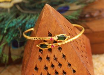 Kerala style gold platted palakka kada 2