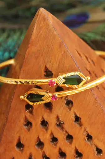 Kerala style gold platted palakka kada
