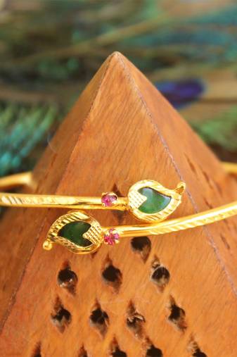Kerala style gold platted palakka kada
