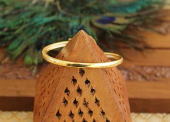 Gold platted cz designer kada 3