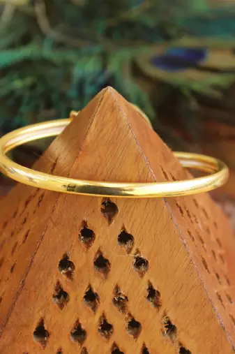 Gold platted cz designer kada