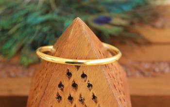 Gold platted cz kempu design kada 3
