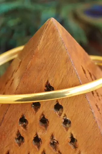 Gold platted cz designer kada