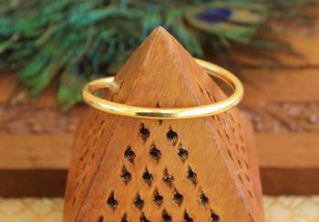 Gold platted cz designer kada 3