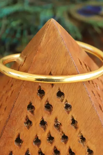 Gold platted cz designer kada