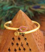 Gold platted cz designer kada