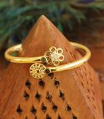 Gold platted cz designer kada