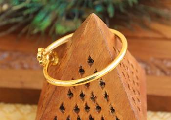 Gold platted cz designer kada 2