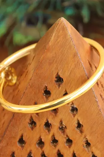 Gold platted cz designer kada