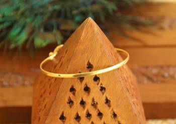 Gold platted cz designer kada 2