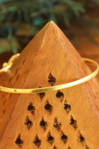 Gold platted cz designer kada