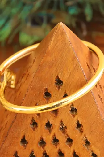 Gold platted cz designer kada