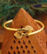 Gold platted cz designer kada