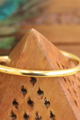 Gold platted cz designer kada