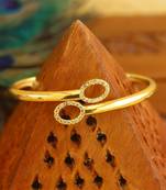 Gold platted cz designer kada