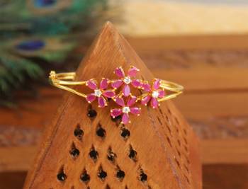 Gold platted cz kada 1