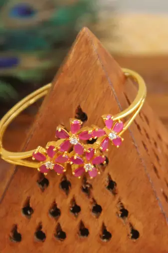 Gold platted cz kada