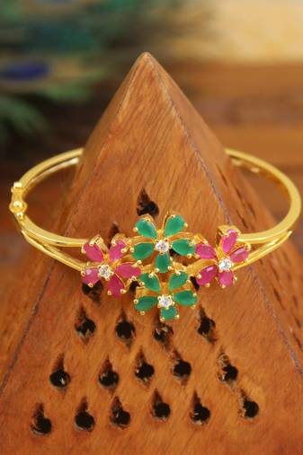Gold platted cz kada