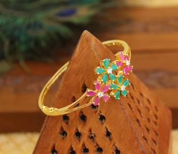 Gold platted cz kada 2