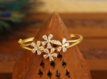 Gold platted cz kada 1