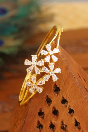 Gold platted cz kada