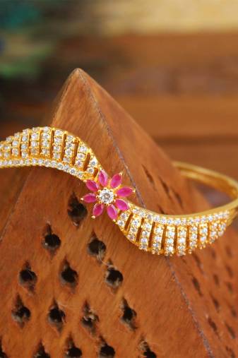 Gold platted cz kada