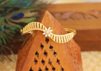 Gold platted cz kada 1