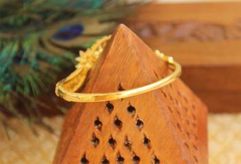 Gold platted cz kada 2