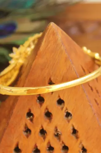 Gold platted cz kada