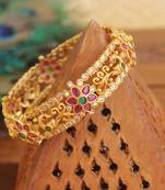 Matte finish peacock kada