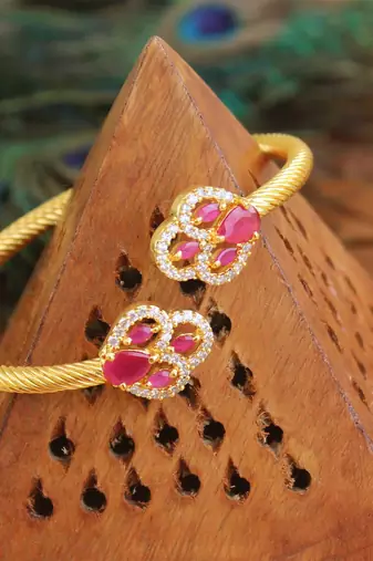 Gold platted cz kada