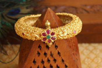 Gold platted openable kada 3
