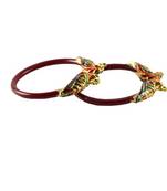 Extra Large Size Brass And Acrylic Bangle