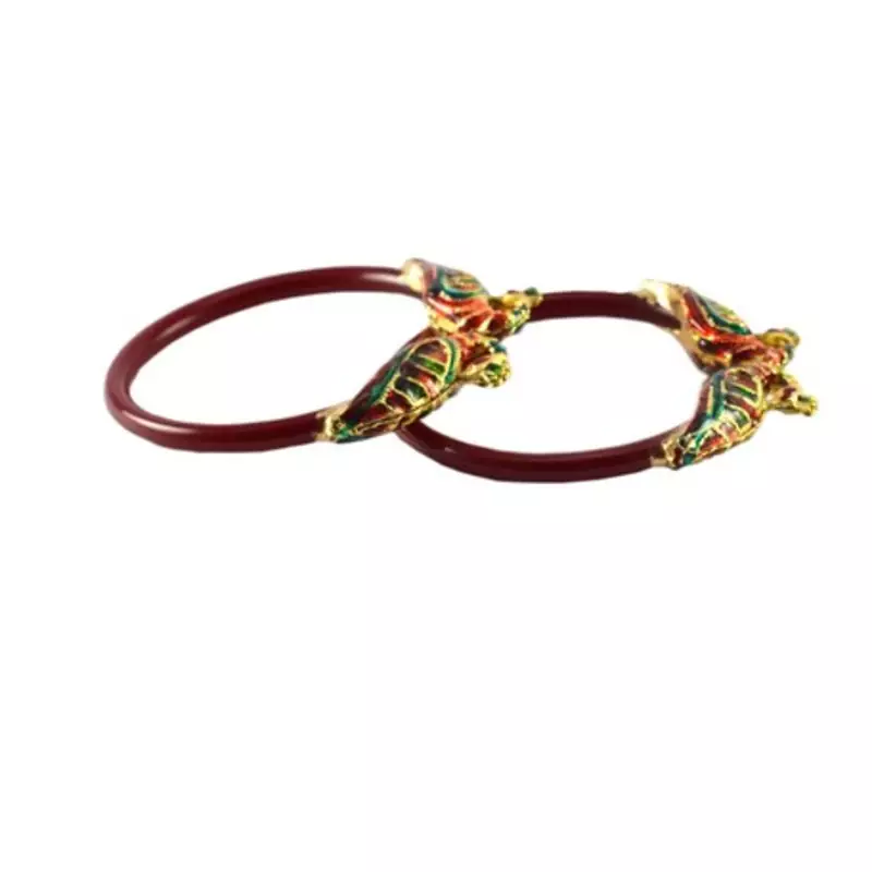 Extra Large Size Brass And Acrylic Bangle