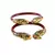 Extra Large Size Brass And Acrylic Bangle