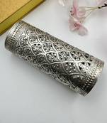 Silver oxidized beautiful classy look indian hand cuff antique rajasthani boho tribal hand jewelry for women jewelry