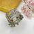 Ghungroo silver plated bangle floral designed oxidized hand jewellery indian silver kada ethnic bracelet for women