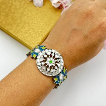 Multicolor beautiful handmade stone bracelet for women indian handmade boho oxidised indian hand bangles gift for her 3