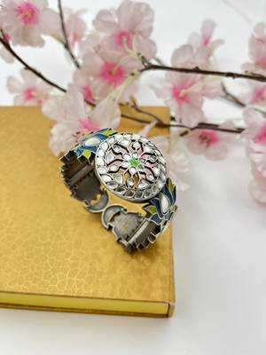 Multicolor beautiful handmade stone bracelet for women indian handmade boho oxidised indian hand bangles gift for her 4