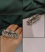 Ghungroo german silver traditional finger ring indian oxidized beautiful unique designed boho ghungroo jewelry