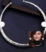 Indian oxidized hasli and anklet combo silver plated anklet with hasali german silver indian jewelry for women