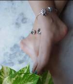 Oxidized silver plated handmade ghungroo anklet pair paayal payzeb indian ethnic design german silver anklet for women