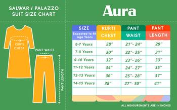 Aura pura crepe long grown kids dress with net dupatta 5