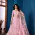 Pink Net Lehenga Choli With Embroidered Work