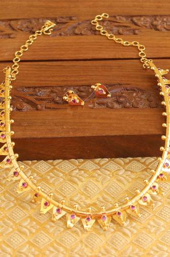 Kerala traditional talikoottam necklace set