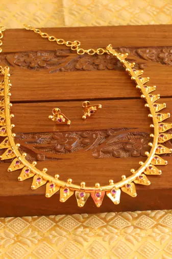 Kerala traditional talikoottam necklace set