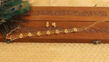 Kerala traditional palakka necklace set 3