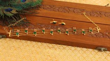 Kerala traditional palakka necklace set 2