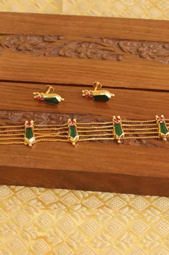 Kerala traditional nagapadam necklace set