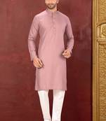 Ranak Mauve Muslin Cotton Kurta Pajama